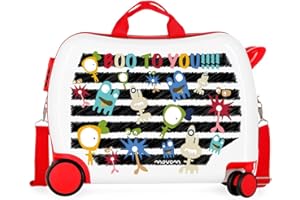 Movom Happy Time Valigia per bambini, 50 centimeters, 34 L, Multicolore (Boo to You)