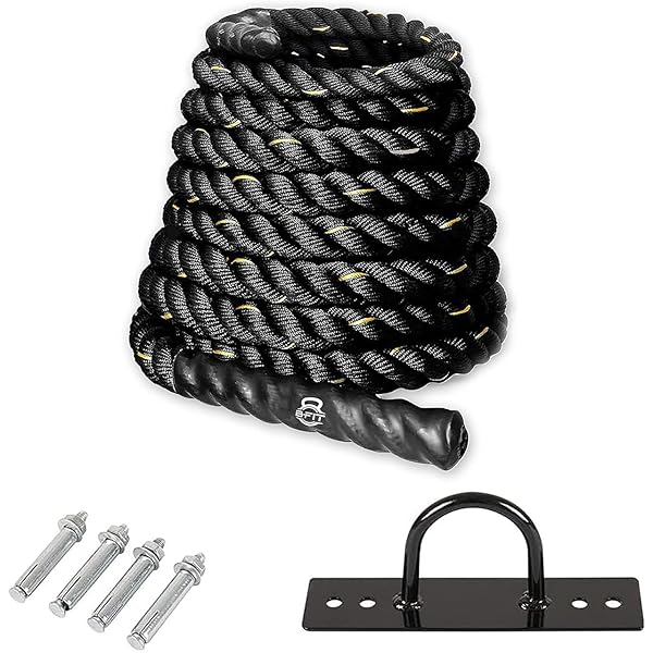 PROIRON 9M 12M Battle Ropes, Fitness Trainingskabel 38 mm, Zware Sporttouw Slagtouw voor Kracht Training Sportschool
