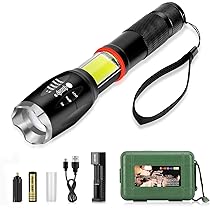 1000000LM Torcia LED Più Potente Torcia Ricaricabile Di Tipo C Torcia Tattica A Lungo Raggio 6000M Per La Caccia Alla Pesca - Foto 2