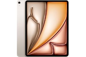 Apple iPad Air de 13 Pulgadas (M2): Pantalla Liquid Retina, 256 GB, cámara Frontal de 12 Mpx en Horizontal y Trasera de 12 Mpx, Wi-Fi 6E y 5G con eSIM, autonomía de Sol a Sol - Blanco Estrella