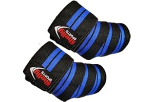 SHELLY SPORTS Shelly Elbow Sleeves Weightlifting Elbow Wraps Heavy Duty Elbow Support Sleeves for Workout Elbow Brace Support Protector for Gym Bodybuilding Cross Training - Pair