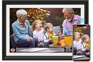 DXMART Cadre Photo numérique avec écran Tactile IPS Wi-FI HD 32 Go 10,1" - Envoi de Photos ou de vidéos par Application ou e-Mail - Prise en Charge du Lecteur USB/Carte SD pour Extension de mémoire