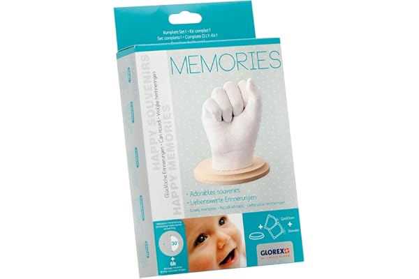 Glorex - 6 2704 010 Kit Empreintes Memories, Weiß
