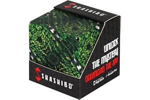 Shashibo Cube Transformable – Cube Antistress breveté et primé avec 36 aimants rares sur Le thème de la Terre – Peut Prendre Plus de 70 Formes (Wild Series - Forest)