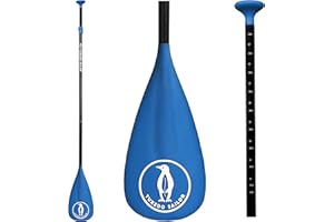 Tuxedo Sailor SUP Paddles - Adjustable Stand Up Paddle 3 Piece or 4 Piece Floating Alloy Portable Paddle Board Paddles - Lightweight & Floating oars - Durable and Packable - Efficient Padding