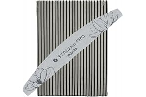 STALEKS EXPERT NFE-40 - Lima per unghie double face, grana 100/180 g, sottile strato di schiuma, 25 pezzi