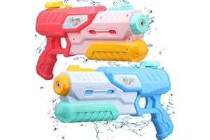 ANZMTOSN Large Water Guns Toy Set 2 Pack For Kids Adults, Cool Water Pistol Squirt For Beach Outdoor Swimimng Pool, 1200 CC Water Blaster For Boy Girl Pool Party Favors Supplies Blue