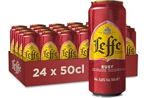 Leffe Ruby Bière Fruitée Pack 24 Canettes 50cl