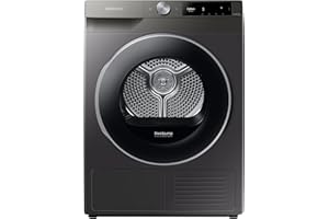 Samsung Series 6 DV90T6240LN/S1 with OptimalDry™, Freestanding Heat Pump Tumble Dryer, 9 kg, Graphite, A+++ Rated
