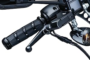 Kuryakyn 1845 Motorcycle Handlebar Accessory: Clutch and Brake Trigger Levers for 1996-2017 Harley-Davidson Motorcycles with Cable Clutch, Gloss Black, 1 Pair