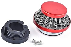 RUTU 42MM Aluminium 2-Takt Super Pocket Bike Luftfilter-Upgrade-Kit Ersatz für Mini Dirt Bike ATV Quad Luftfilter Set 47cc 49cc