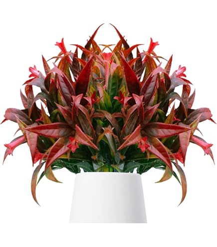 14 Fiori Finti Da Esterno UV Resistenti 7 Colori: Piante Artificiali Di Viola Per Giardino E Casa