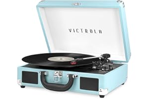 Victrola VSC-550BT-TQ - Tocadiscos Bluetooth para Maleta (3 velocidades)