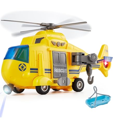 BEMIRO Feuerwehr-Hubschrauber 20cm - Spannende Rettungseinsätze!