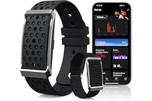 iSo Tech Smart Band Fitness Tracker senza Schermo con AI Analisi, Smartwatch con Frequenza Cardiaca & Sonno 24/7, Batteria da 35 Giorni, 170+ Modalità Sport, Non Abbonamento Richiesto per IOS Android