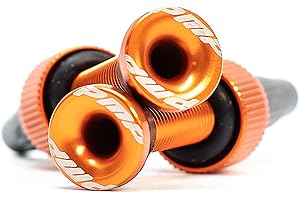 PMP - Válvulas Tubeless en Ergal CNC 50 mm de Longitud, Ideal para MTB. Tipo Presta, con Arandela Sobredimensionada y Color Anodizado, Ligeras y Resistentes.