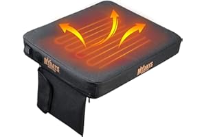 MYDAYS Tragbares beheiztes Sitzkissen, Memory-Schaum-Heizsitzpolster für Outdoor-Stadion-Bleacher, Camping, Powerbank Nicht im Lieferumfang enthalten