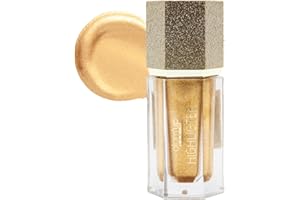 GLAM UP PARIS Glam'Up Paris - Highlighter Liquide - Illuminateur Liquide Léger - Beauty Glow Highlight - Surligneur Imperméable pour le Visage ou le Corps - Texture Crème - Longue Durée - N°1 - Gold