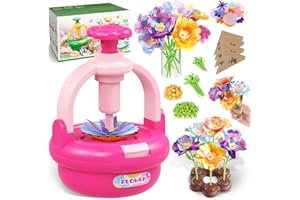 TINGINGYULI Kunsthandwerk-Set für Kinder im Alter von 4 bis 8 Jahren, Stoffblütenstrüße DIY-Spielzeug,Exklusive Blumensträuße für Mädchen im Alter von 3 bis 9 Jahren und Geburtstagsgeschenke (EU Rose)