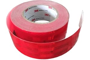 3M RRR4FT High Intensity Prismatic Grade Conspicuity Reflective Tape, 2 inch x 4 feet, Red