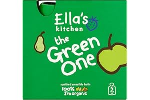 Ella's Kitchen The Green One Smoothie Fruits 6+ Months, Pack of 5, 450g