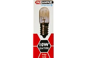 Paxanpax PRF004 - Bombilla universal para refrigerador y congelador [E14, 10 W]