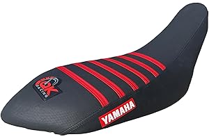 QK RACING Seat Cover - Compatible Fit for Yamaha Raptor Seat Cover 700 700R Seat Cover 2006-2021 (Red/Black)