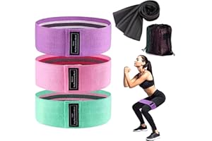 BDSHUNBF 5 Set Resistance Bands, Stoff Fitnessbänder 3 Verschiedene Widerstandsbänder Set, Resistance Bands für Männer/Frauen, für Hüfte Beine Pilates Yoga Krafttraining