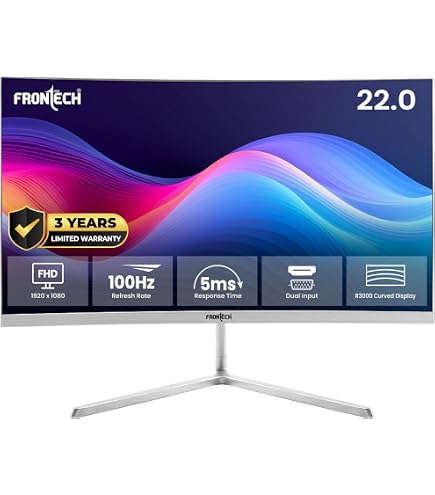 HP 18.5 inch (46.9cm) LED Backlit Computer Monitor - HD, TN Panel