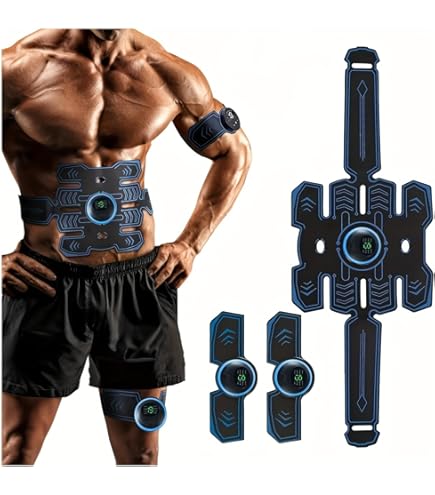 10pcs Gel Pads-Entraîneur EMS Sans Fil Pour Perte De Poids, Ceinture De