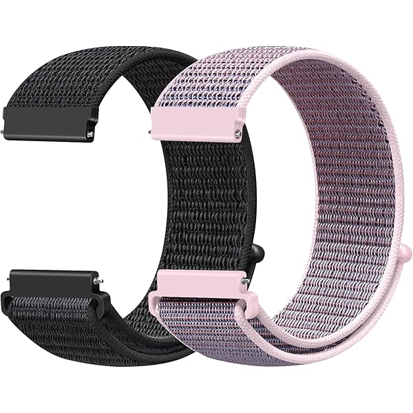 ANNEFIT Nylon Uhrenarmbänder 16-24mm - Elastische Watch Bands Mit Schnellverschluss Für Herren & Damen