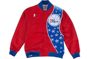 Mitchell & Ness Philadelphia 76ers NBA Authentic Warm Up Jacket Jacke Anorak Windbreaker