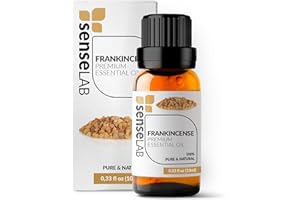 SenseLAB Olio essenziale di Incenso - Olio di Incenso Terapeutico Naturale e Puro al 100% per diffusore di Aromaterapia - Meditazione e Introspezione - Olio per la Cura Della Pelle (10 ml)