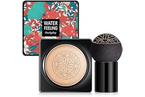 SueSupply BB Cream, CC Creme, Air Cushion , Mushroom Head , Foundation Liquide,Fond De Teint Longue Durée , Base De Maquillage Hydratant Correcteur