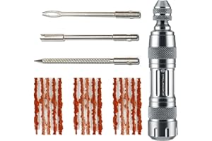 BEKASA Kit di riparazione pneumatici per bici senza tubeless, set di fissaggio per pneumatici in lega di alluminio con 15 strisce di gomma per MTB bici da strada