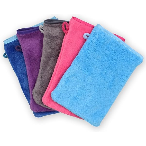 PHOGARY Guanti Per Bagno In Microfibra - Confezione Da 8, Morbidi E Riutilizzabili - Foto 12