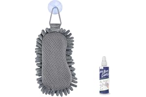 loukin Shag Effaceur effaçable à sec (nettoyant pour tableau blanc 96,4 g gratuit), effaceur en microfibre pour tableau blanc, effaceur lavable pour tableau en verre, pour salle de classe, maison et