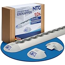 Rail Aero NTG 4 X 0,5 M Rail D'avion Rond En Aluminium De Forme Semi-Circulaire 10 Raccords En Aluminium | Sécurité De Charge Pour Camions Et Rail D' Arrimage