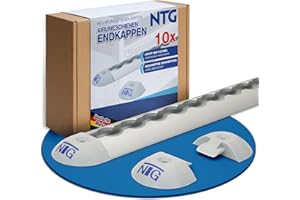 NTG 10 tapas de extremo para carril de aerolínea, forma redonda de plástico