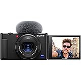 Sony Digital Vlog Camera ZV-1 Only (Compact, Video Eye AF, Flip Screen, in-Built Microphone, 4K Vlogging Camera and Content C