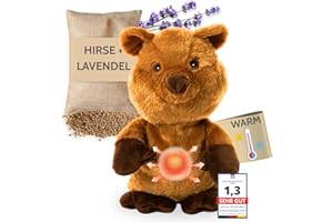Habibi Hot Cushion / Stuffed Toy for Children and Adults - Quokka the Sweet Warming Cuddly Toy for Warming in the Microwave/Oven, Also Ideal for Babies (Quokka)