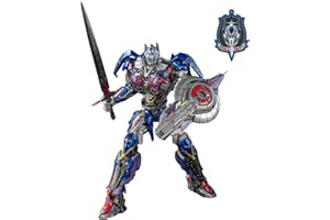 YOLOPARK Transformers: The Last Knight Optimus Prime z ulepszonym uzbrojeniem, ruchoma, 7,87 cala Transformers figurka dla 15-latków i starszych, bez konwersji