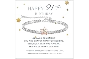 FENNELISA 30th 40th 50th 60th 70th Birthday Gifts for Women,Adjustable Silver Bracelet for Women Sterling Silver Bracelet Birthday Gifts with Cards for Mum Daughter Sister Grandma