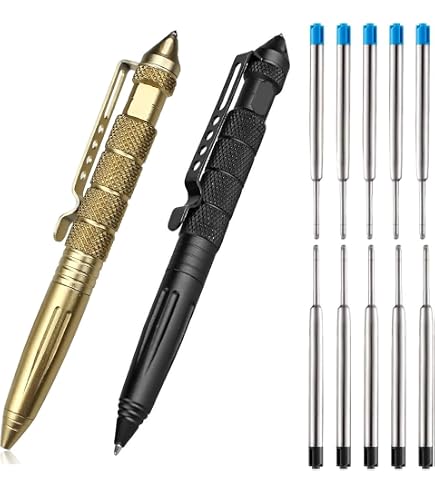 Penna Tattica Multiuso MTP-6 - Autodifesa Con Torcia LED, Rompivetro E Apribottiglie