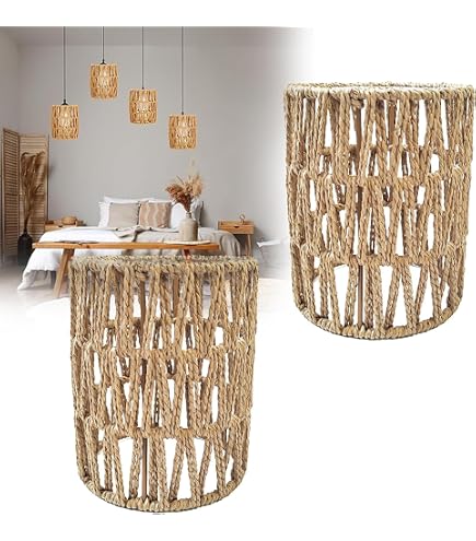 2 Pack NEW IKEA REGOLIT Pendant Hanging Lamp Shade White Rice Paper 45x45x45 Cm - View #3