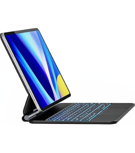 Coque Clavier Pour IPad Air 11 Pouces M3/M2 2025/2024 - Trackpad Multi-Touch - AZERTY - Protection Intégrale