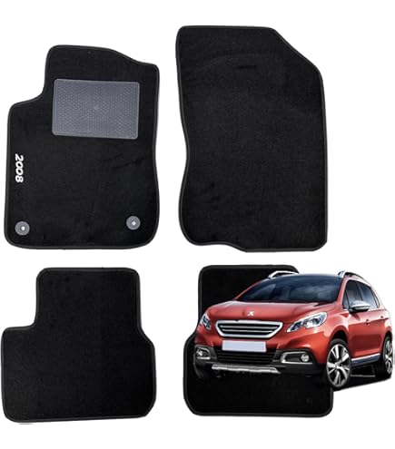 Tappetini Auto In Velluto Su Misura Per Peugeot 2008 (2012-2019) - Set Anteriore 2 Pezzi - 2