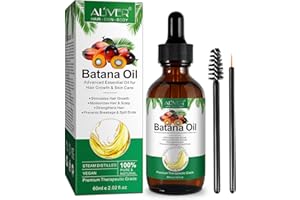 NIFEISHI Batana öl für Haare 60ml, Batana Oil Organic for Hair Growth, Haaröl zur Hydratisierung und Reparatur von trockenem, Geschädigtem Haar, Pflegeöl für Gesicht und Körper