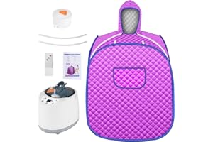 VAYOTOY Sauna parowa i kabinowa 1000W, składany przenośny namiot do sauny z regulatorem temperatury do kąpieli w saunie detoksykacja, terapia perspiracyjna schudnąć