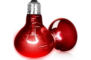 NEPTONION 2er-Pack 100W Reptilien-Infrarot-Wärmelampe, UVA 100 W, rote Wärmelampe, Basking-Spot-Lampe, geeignet für Schlange, Chamäleons, Bartagamen, Spinnen, Geckos, Eidechsen